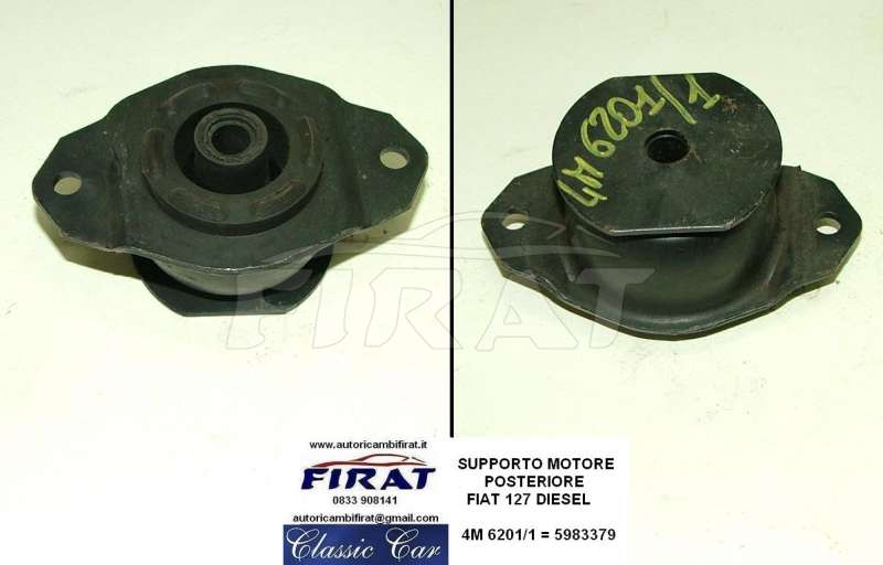 SUPPORTO MOTORE FIAT 127 DIESEL POST. 6201/1